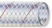 Manguera de PVC reforzada transparente (tira roja)