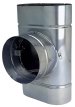 Show product details for Stainless Steel  Oval Base Tee With Round Take Off